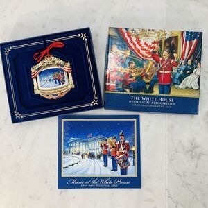The White House 2010 Christmas Ornament Historical Assoc McKinley Army Navy EUC